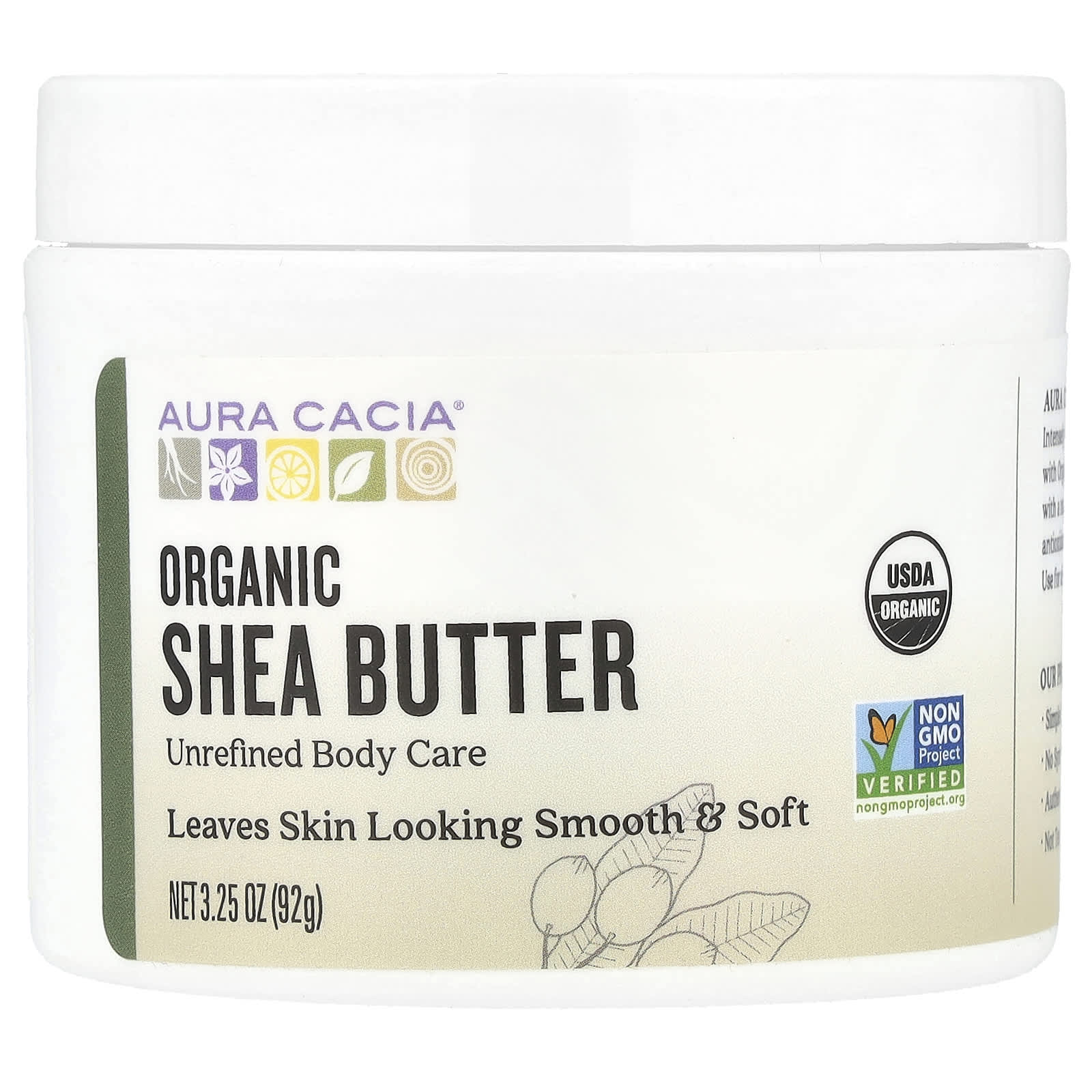 Organic Shea Butter for Smooth, Nourished Skin by Aura Cacia - Image 1