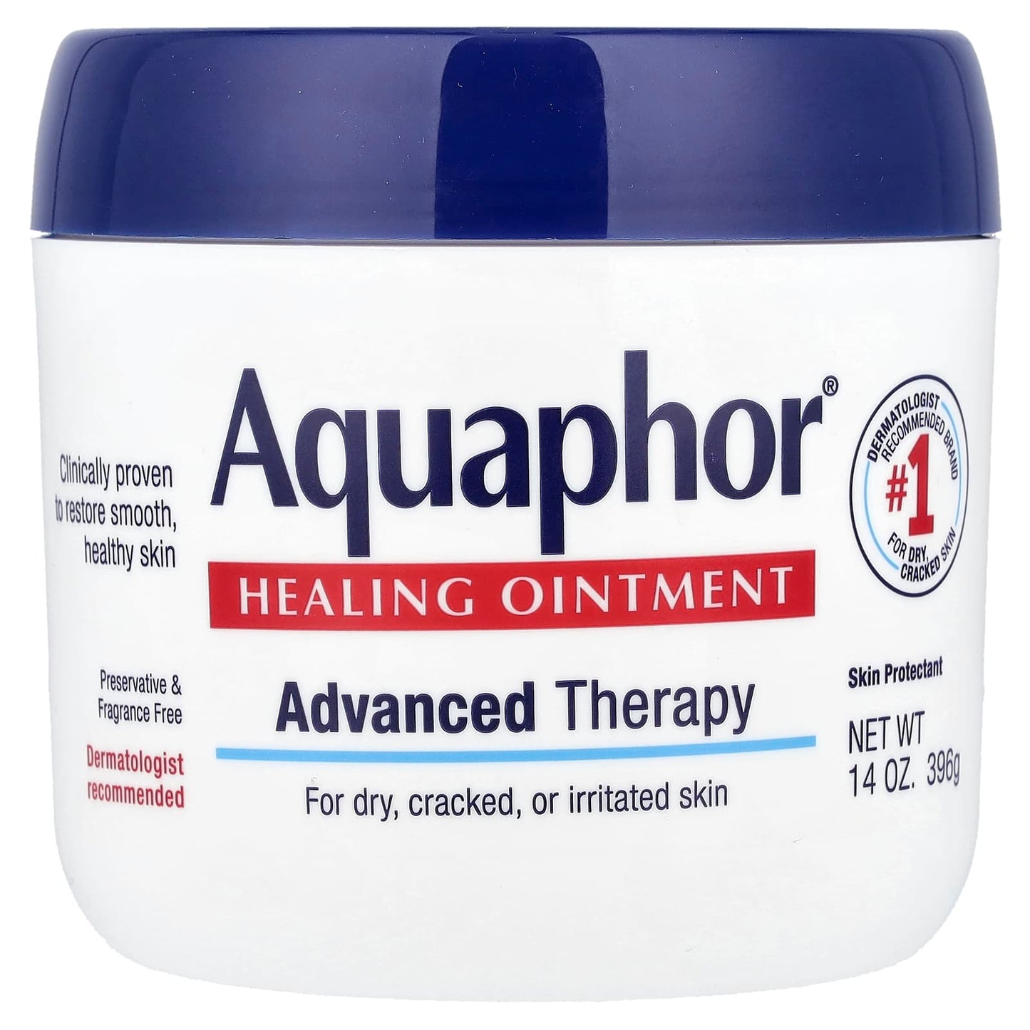 Aquaphor Advanced Therapy Ointment for Dry, Cracked Skin, 14 oz - Image 1