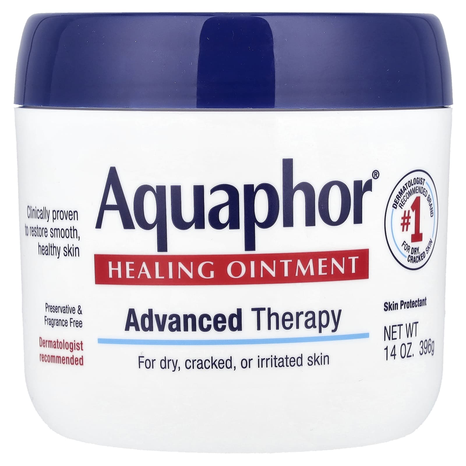 Aquaphor Advanced Therapy Ointment for Dry, Cracked Skin, 14 oz - Image 1
