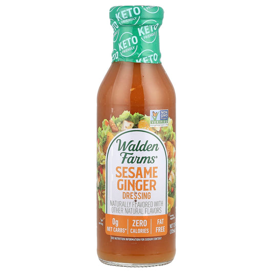 Walden Farms, Sesame Ginger Dressing, 12 fl oz (355 ml) - Image 1