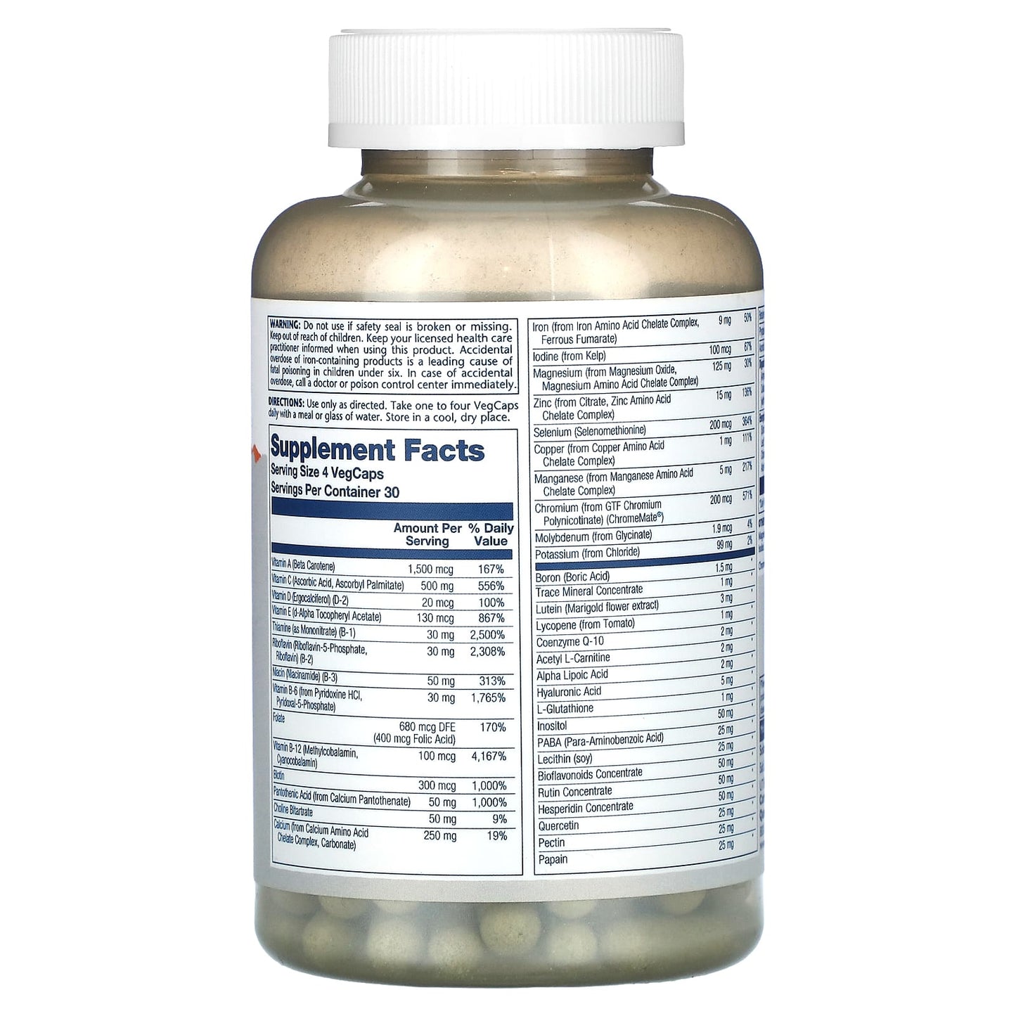 Solaray, Spectro, Multivitamin, 120 VegCaps - Image 2