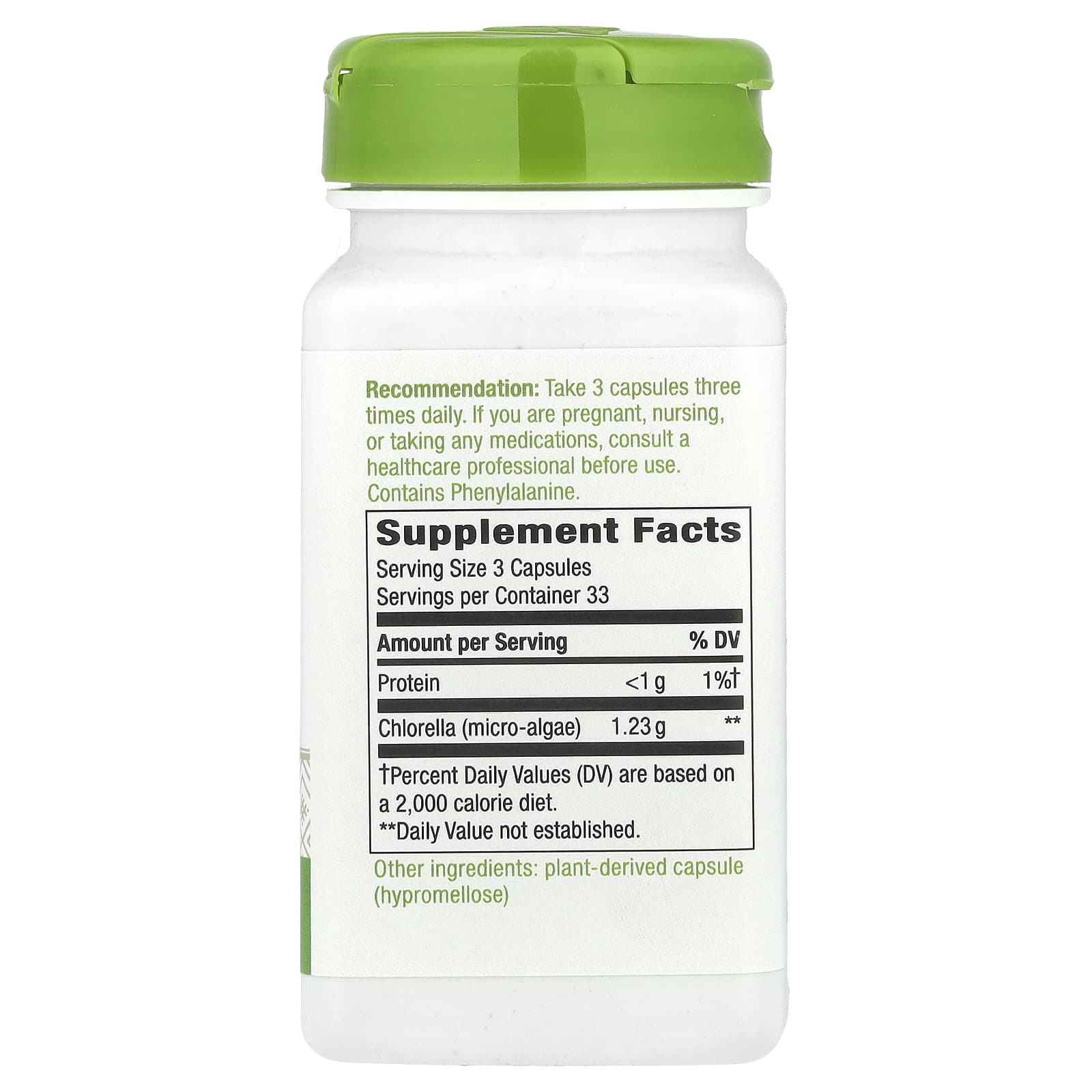 Nature's Way, Chlorella, Micro-Algae, 100 Vegan Capsules (410 mg per Capsule) - Image 2