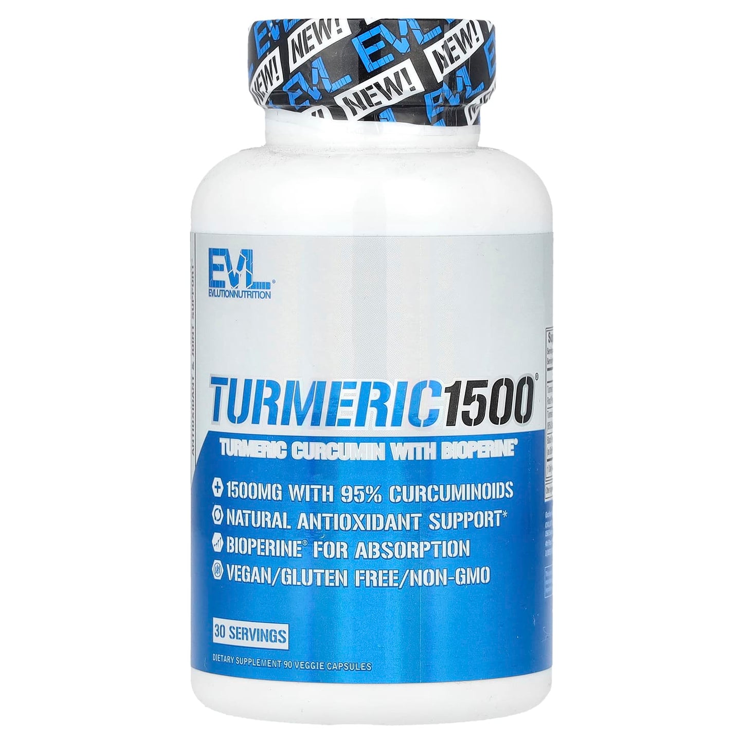 Turmeric Curcumin with BioPerine, 1500mg, Antioxidant & Joint Support - Image 1