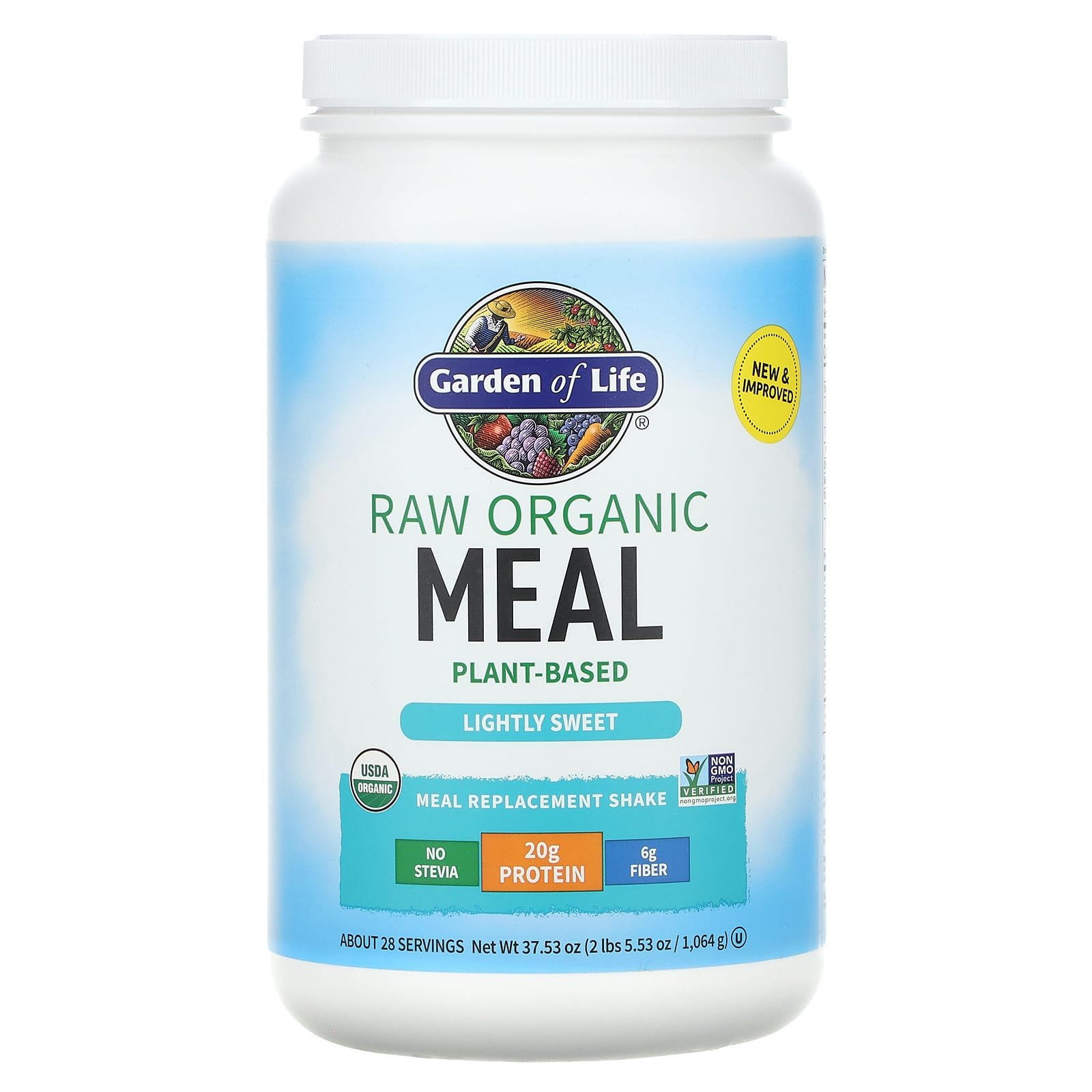 Organic Meal Replacement Shake by Garden of Life - Lightly Sweet - Image 1