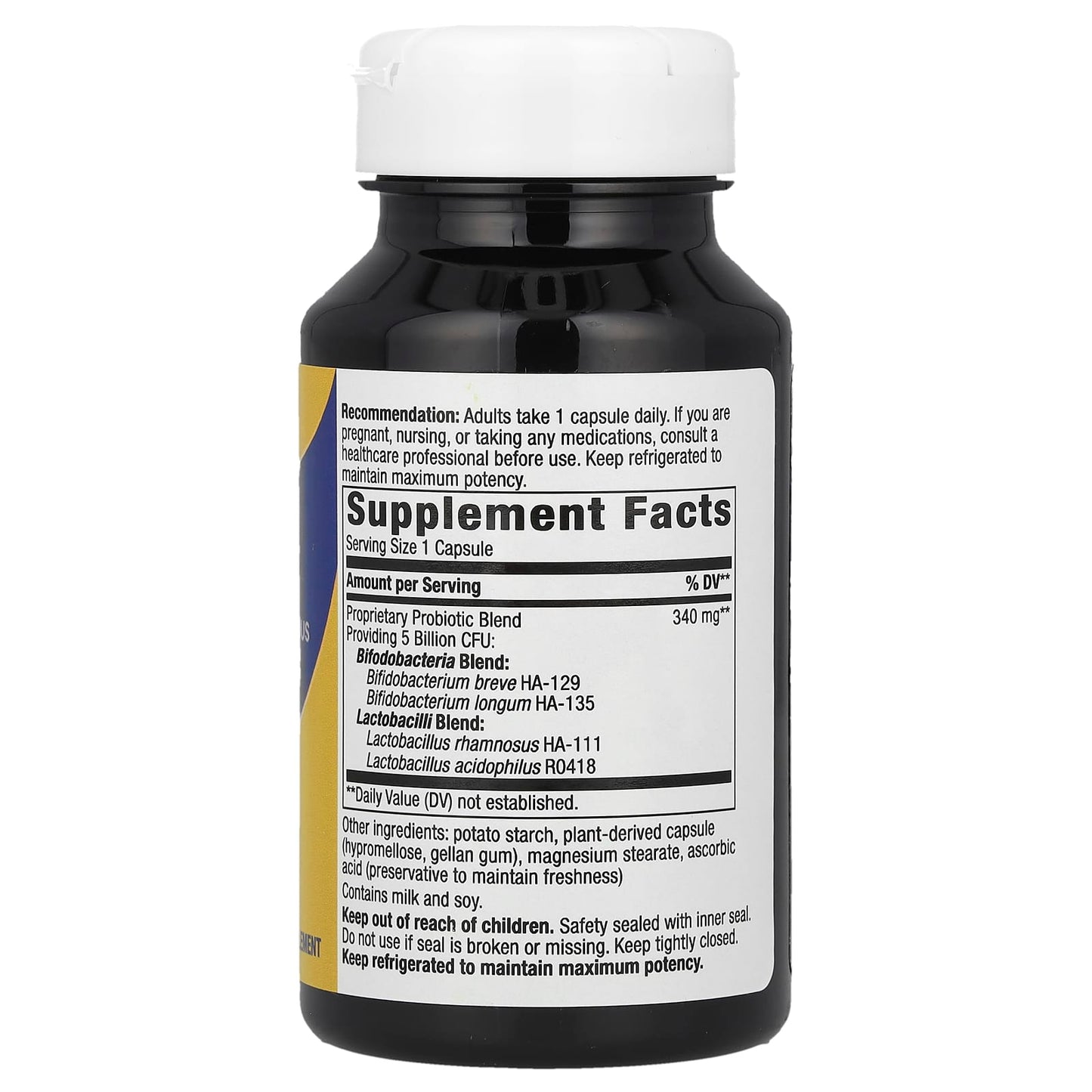 Nature's Way, Primadophilus® Bifidus Probiotic, 5 Billion CFU, 90 Capsules - Image 2