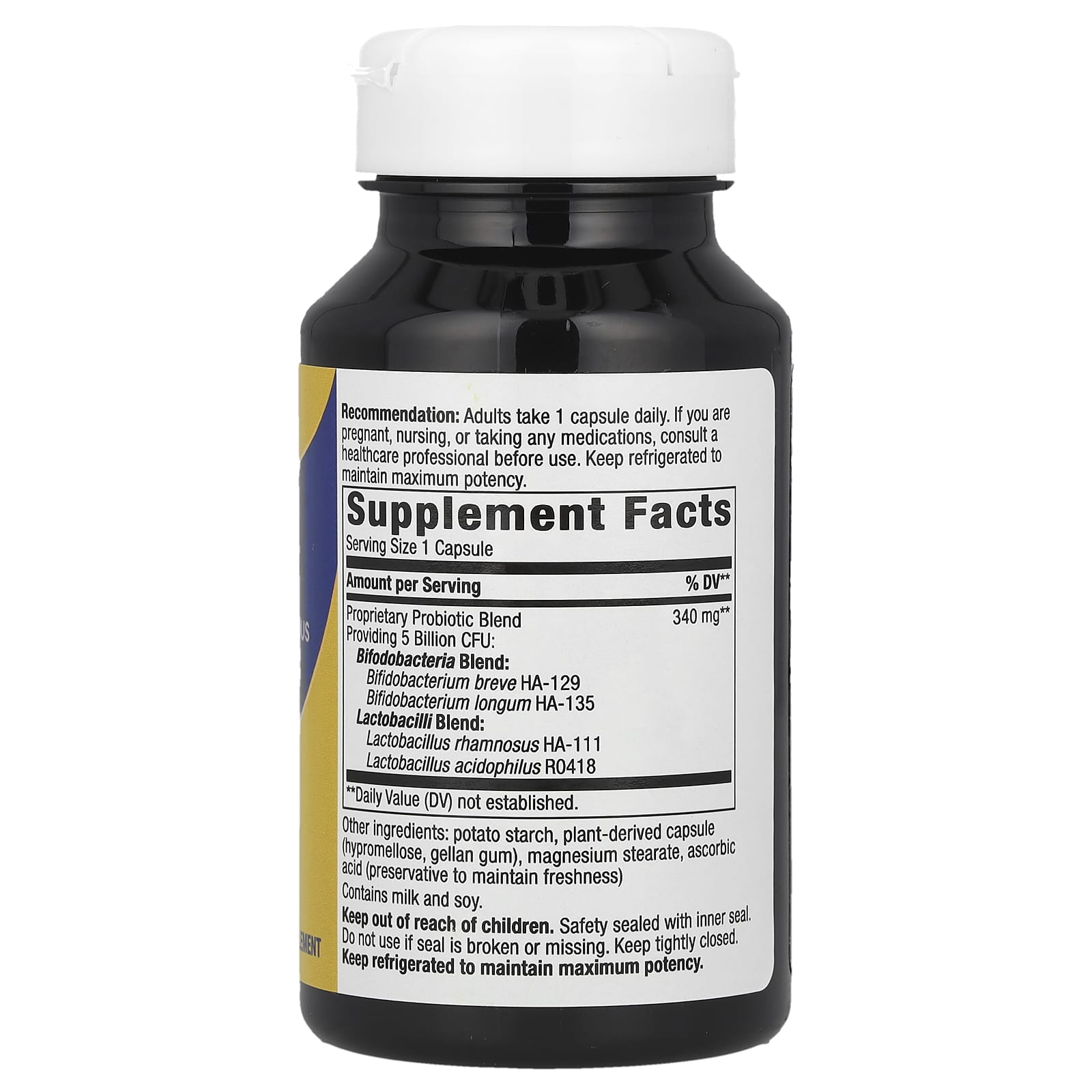 Nature's Way, Primadophilus® Bifidus Probiotic, 5 Billion CFU, 90 Capsules - Image 2