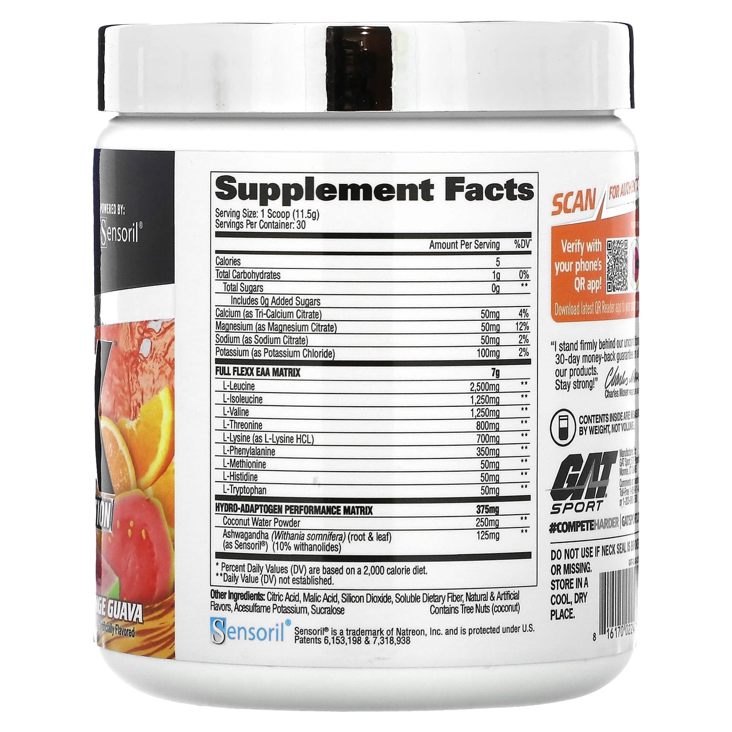 GAT Flexx EAAs + Hydration, Orange Guava, Support Muscle Recovery and Hydration - Image 2