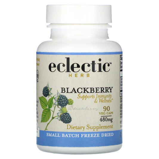 Boost Immunity with Eclectic Herb's Freeze-Dried Blackberry - 90 Veg Caps - Image 1