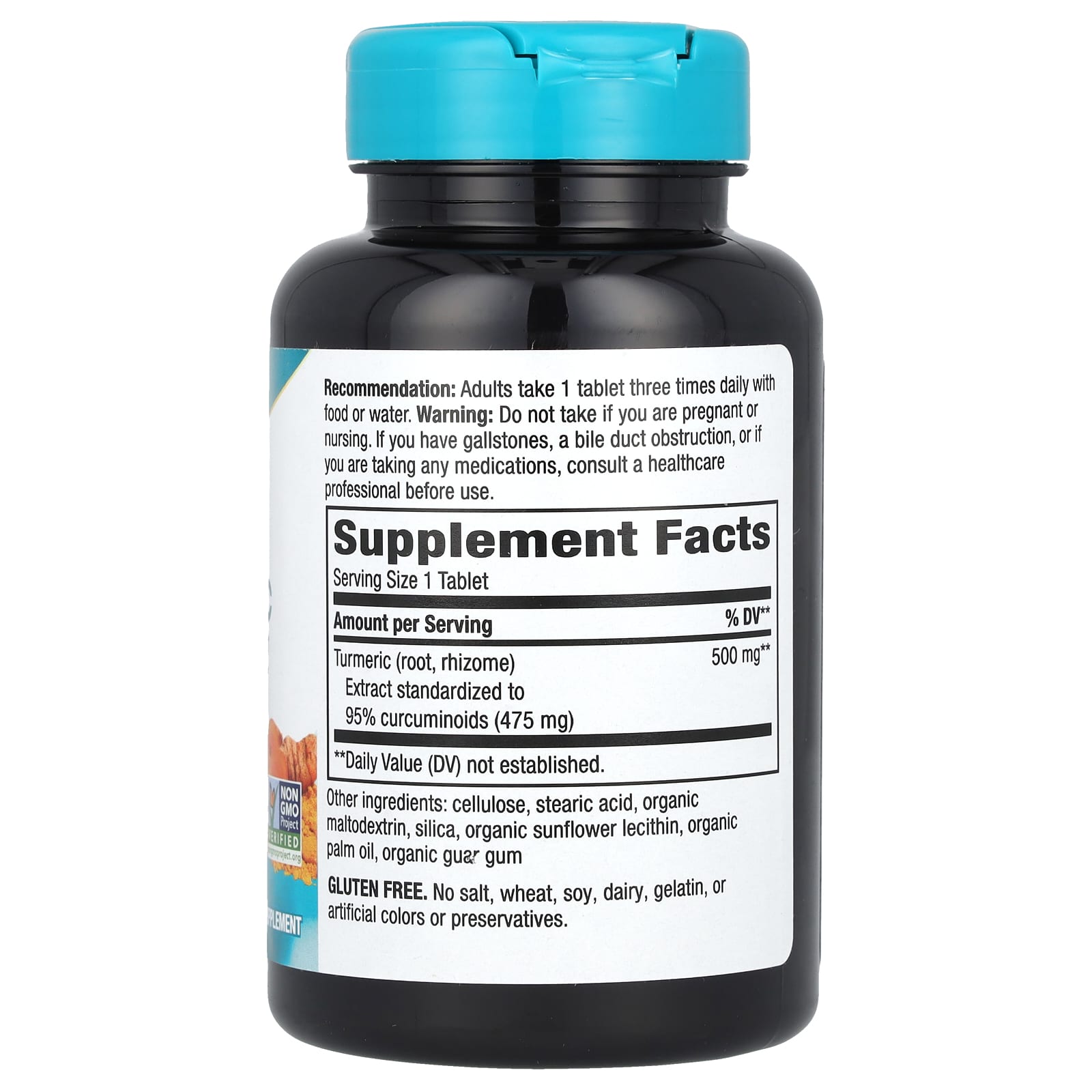 Nature's Way, Turmeric, Premium Extract, 500 mg, 120  Vegan Tablets - Image 2