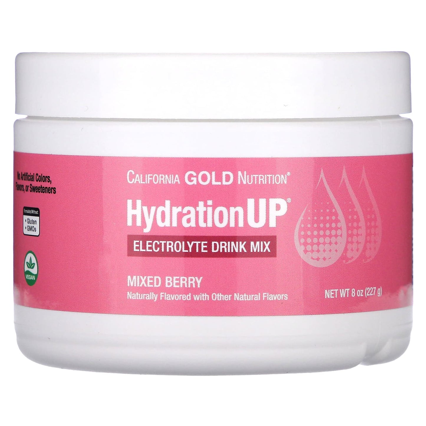 California Gold Nutrition HydrationUP Electrolyte Drink, 8 oz (227g) - Image 1