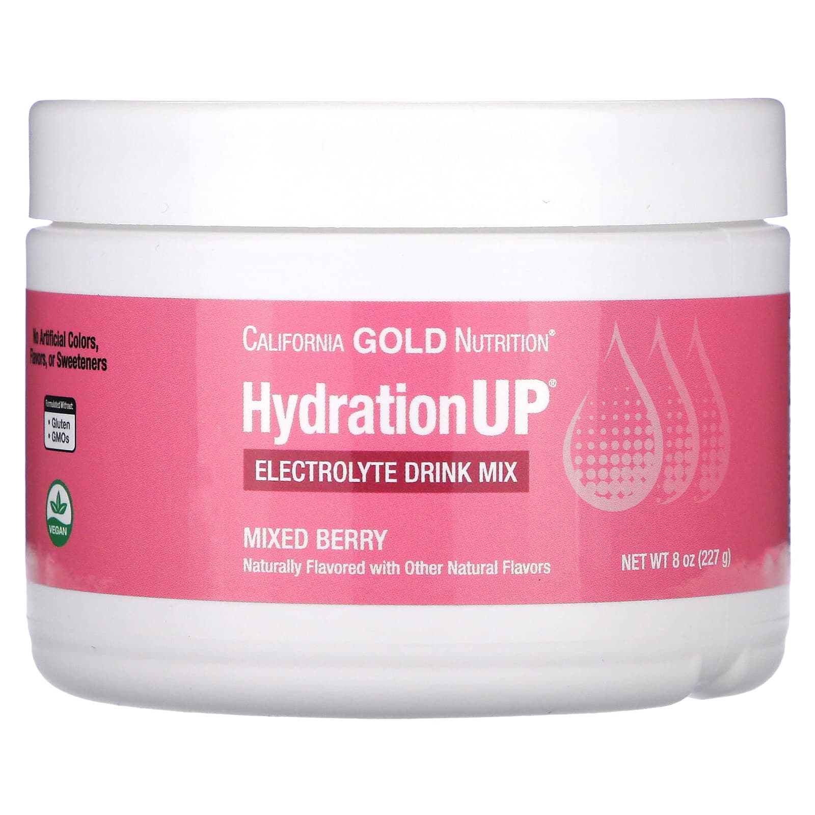 California Gold Nutrition HydrationUP Electrolyte Drink, 8 oz (227g) - Image 1