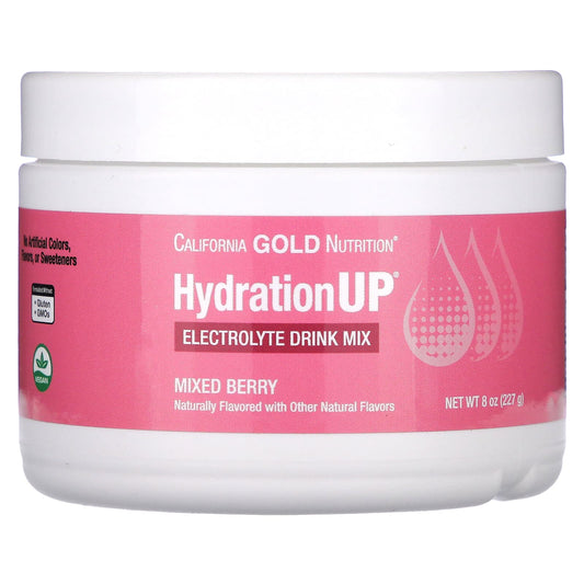 California Gold Nutrition HydrationUP Electrolyte Drink, 8 oz (227g) - Image 1
