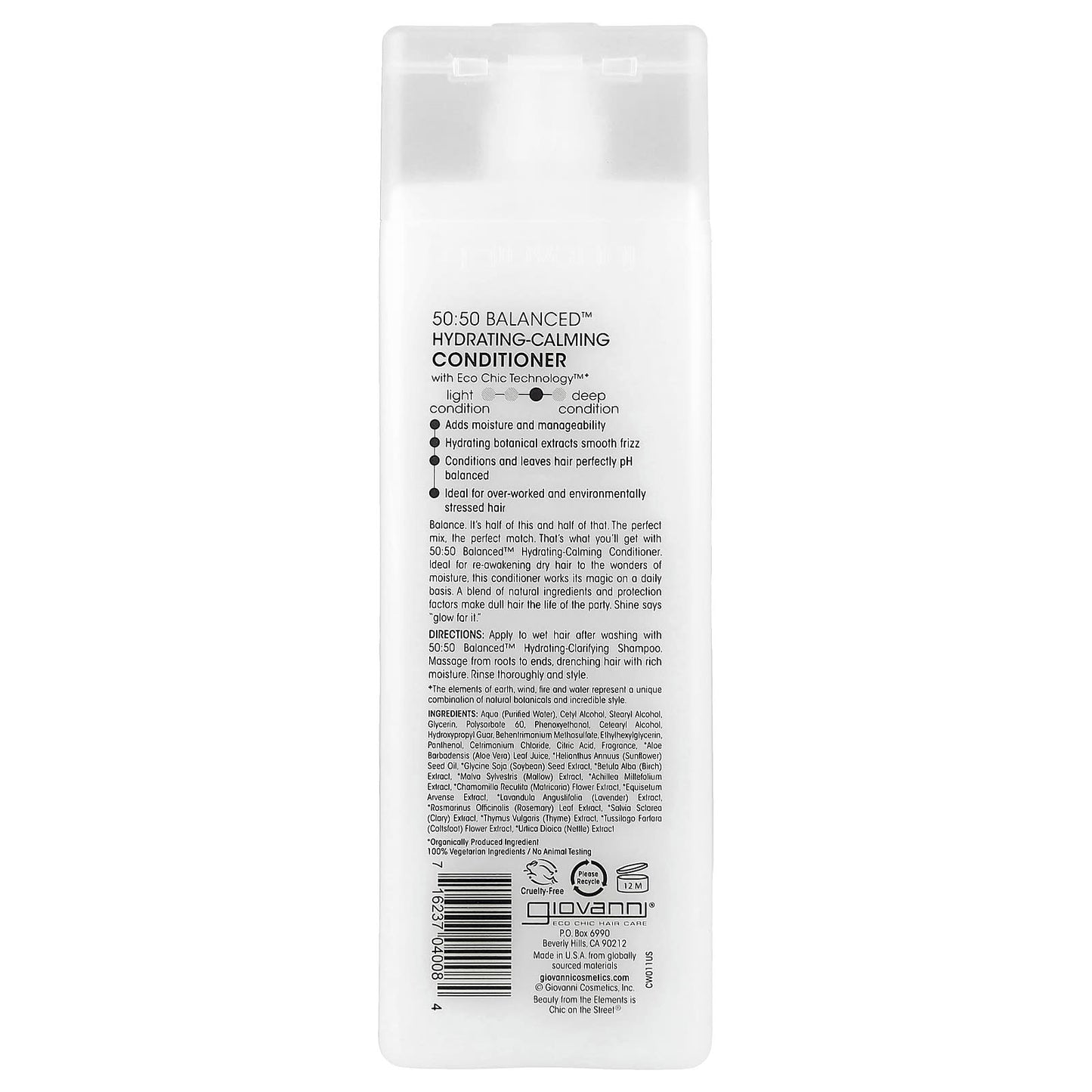 Giovanni 50:50 Balanced Hydrating-Calming Conditioner for Normal to Dry Hair - Image 2