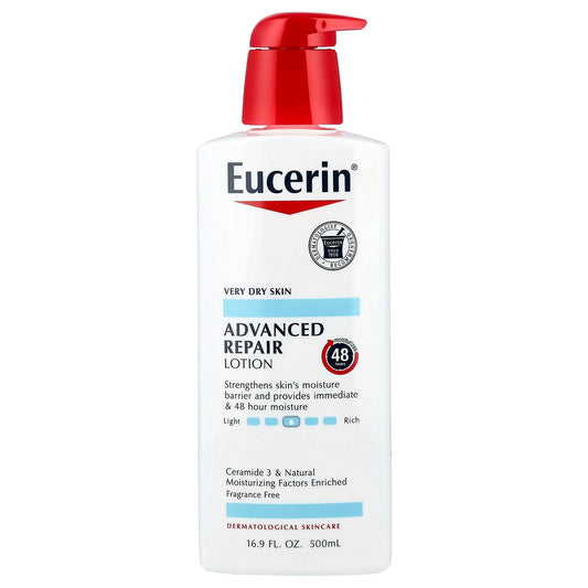 Eucerin Advanced Repair Lotion - 48 Hour Moisturization for Very Dry Skin - Image 1