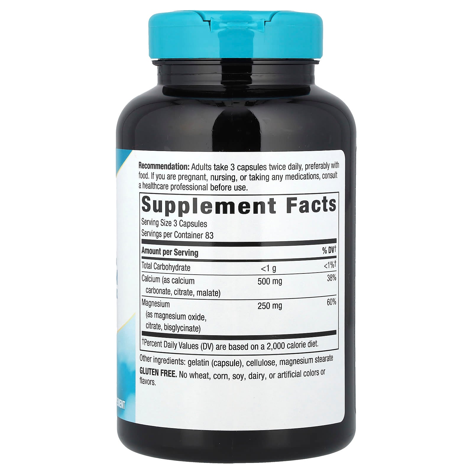 Nature's Way, Calcium & Magnesium Mineral Complex, 250 Capsules - Image 2