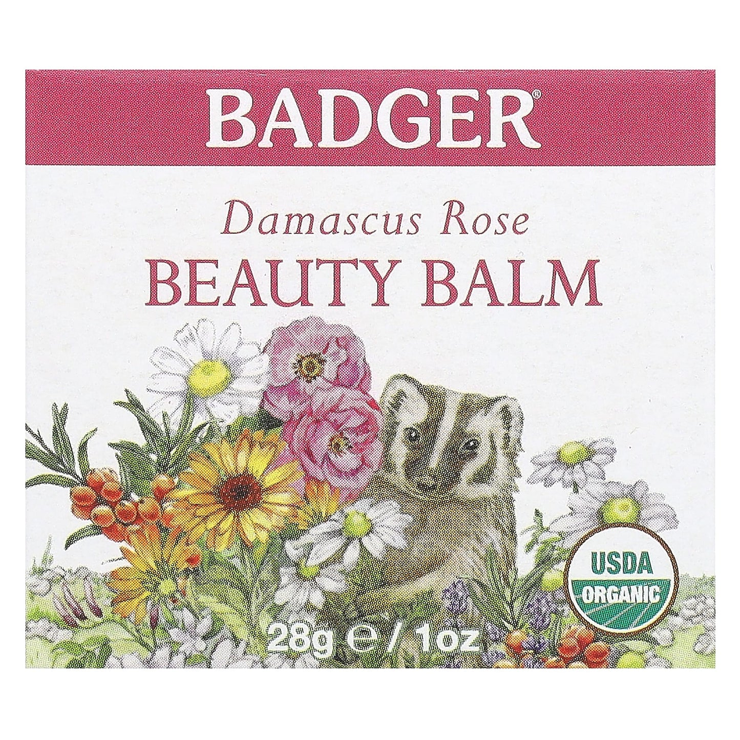 Damascus Rose Beauty Balm by Badger - USDA Organic, Cruelty-Free - Image 2
