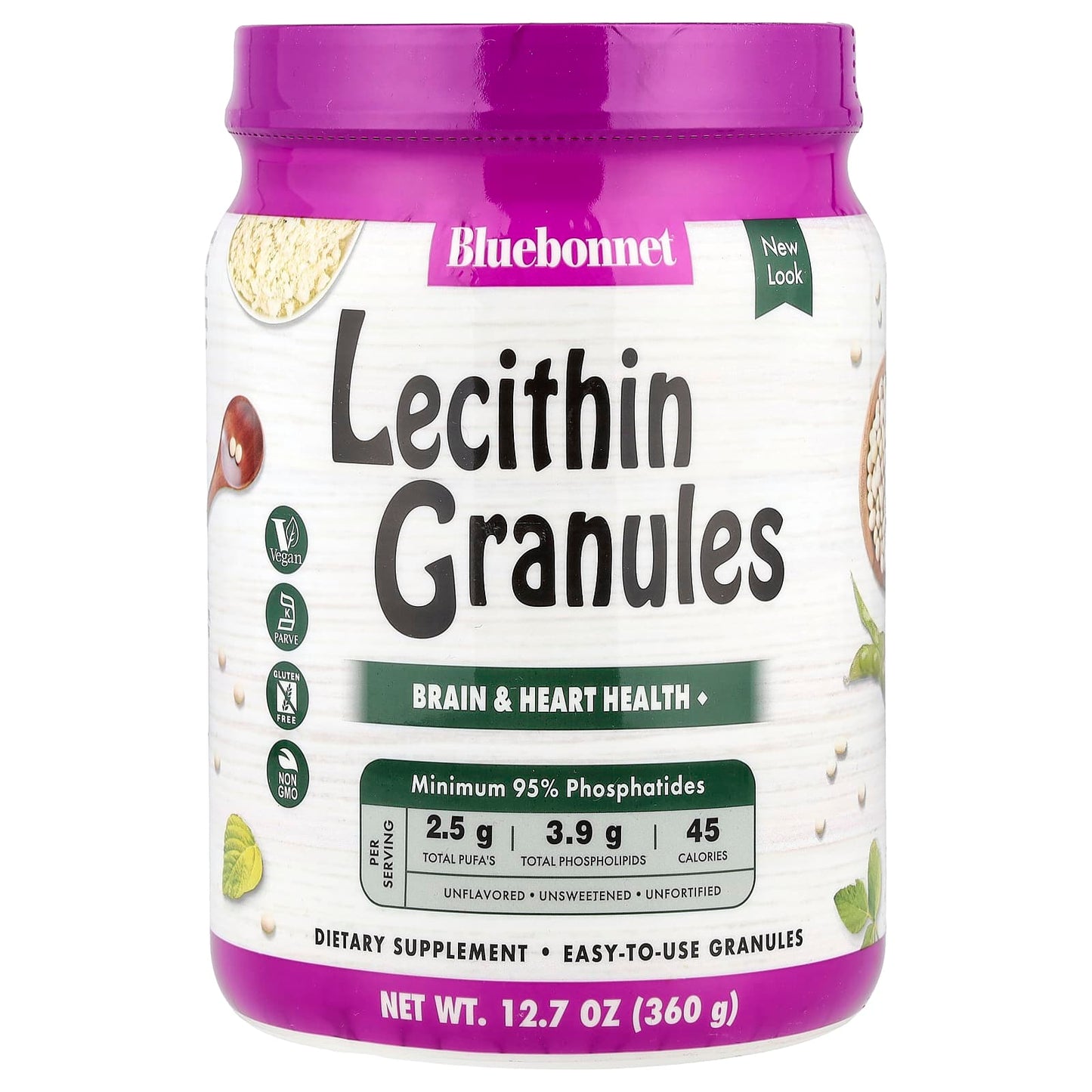 Bluebonnet Nutrition Lecithin Granules - Vegan & Non-GMO Brain & Heart Health - Image 1