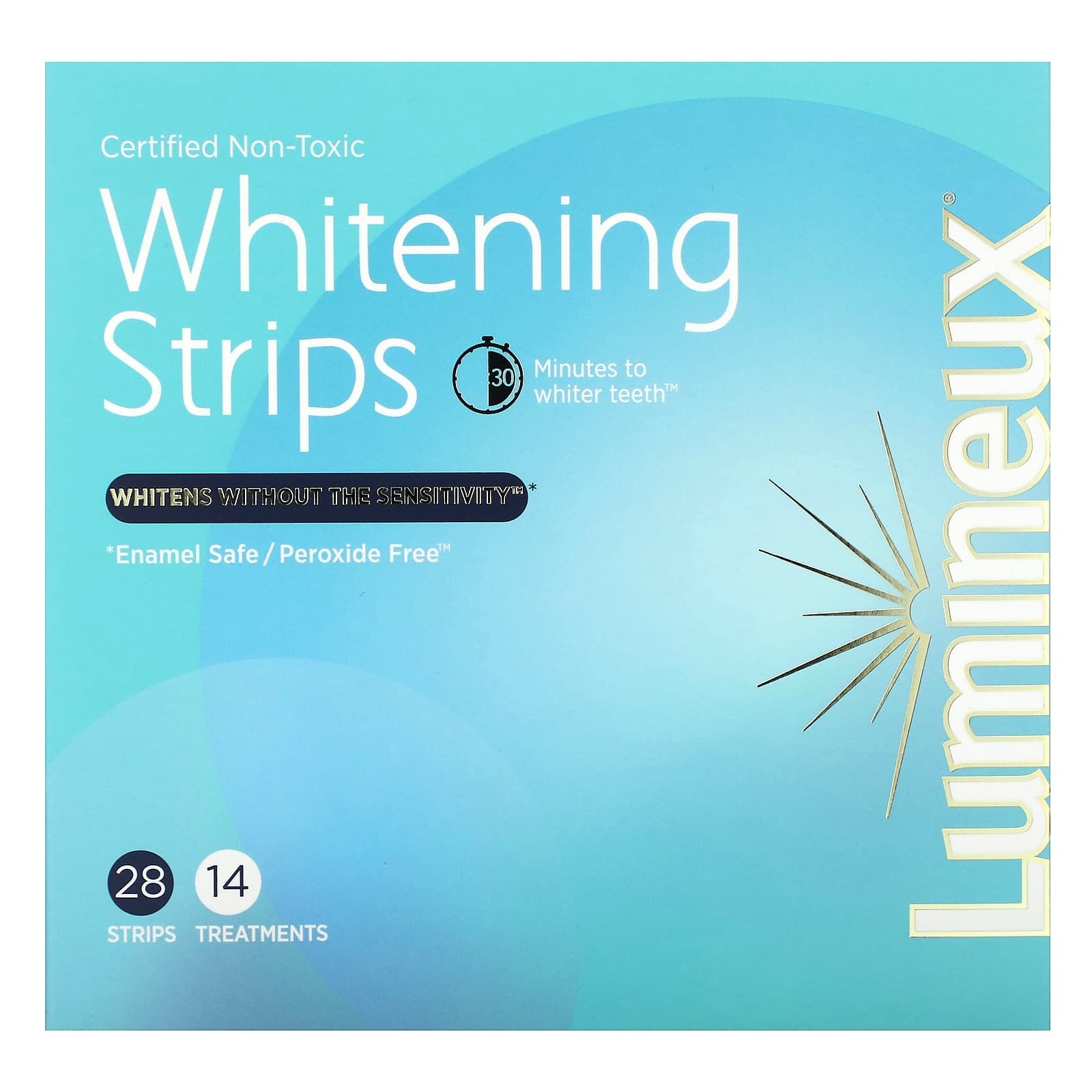 Lumineux Oral Essentials, Certified Non-Toxic Whitening Strips, 28 Strips - Image 1