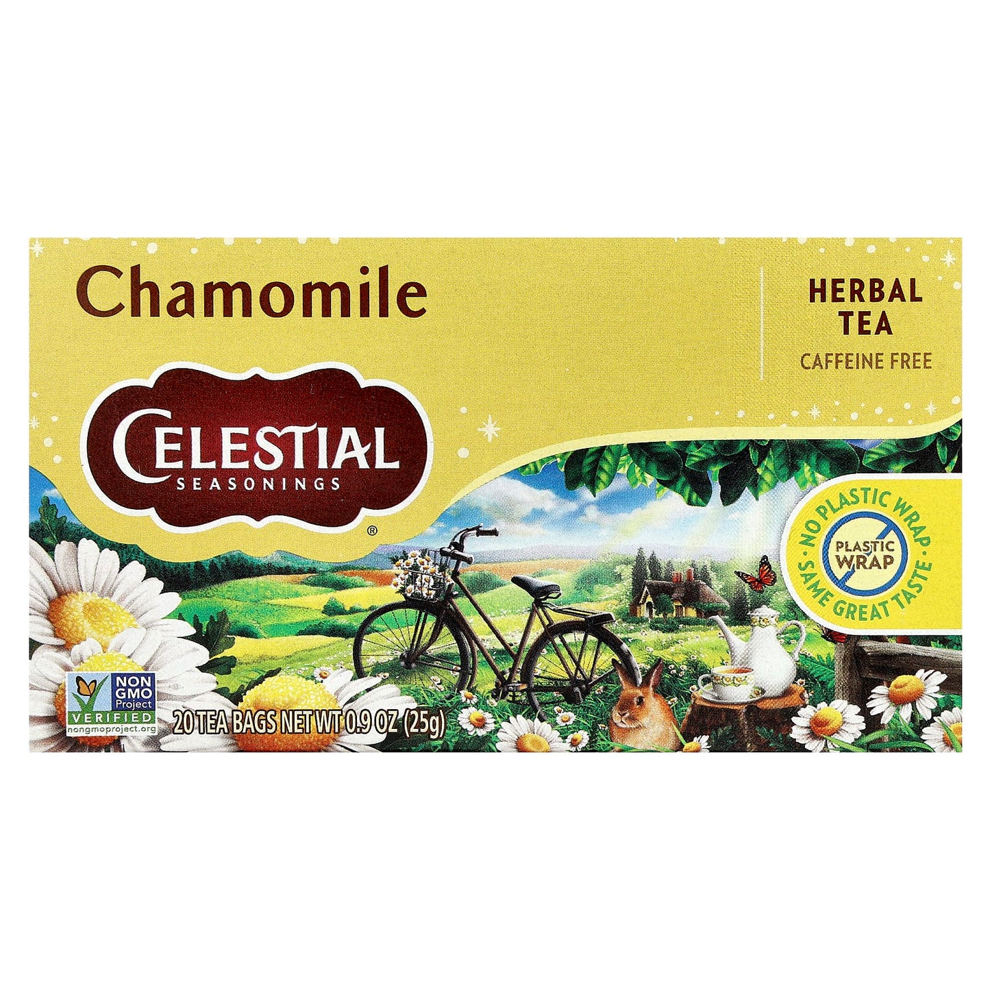 <strong>Celestial Seasonings Chamomile Herbal Tea</strong> - Caffeine Free, 20 Tea Bags - Image 1