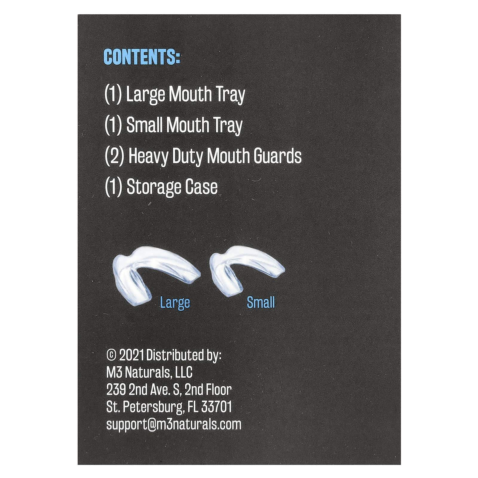 M3 Naturals, Mouth Guards, 3 Sizes, 4 Guards - Image 2