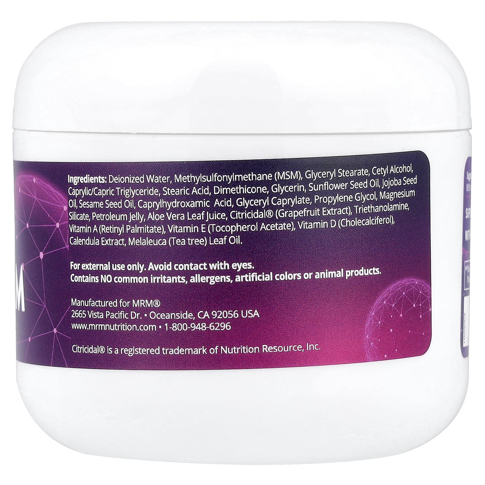 MRM Nutrition, MSM Cream, 4 oz (113 g) - Image 2