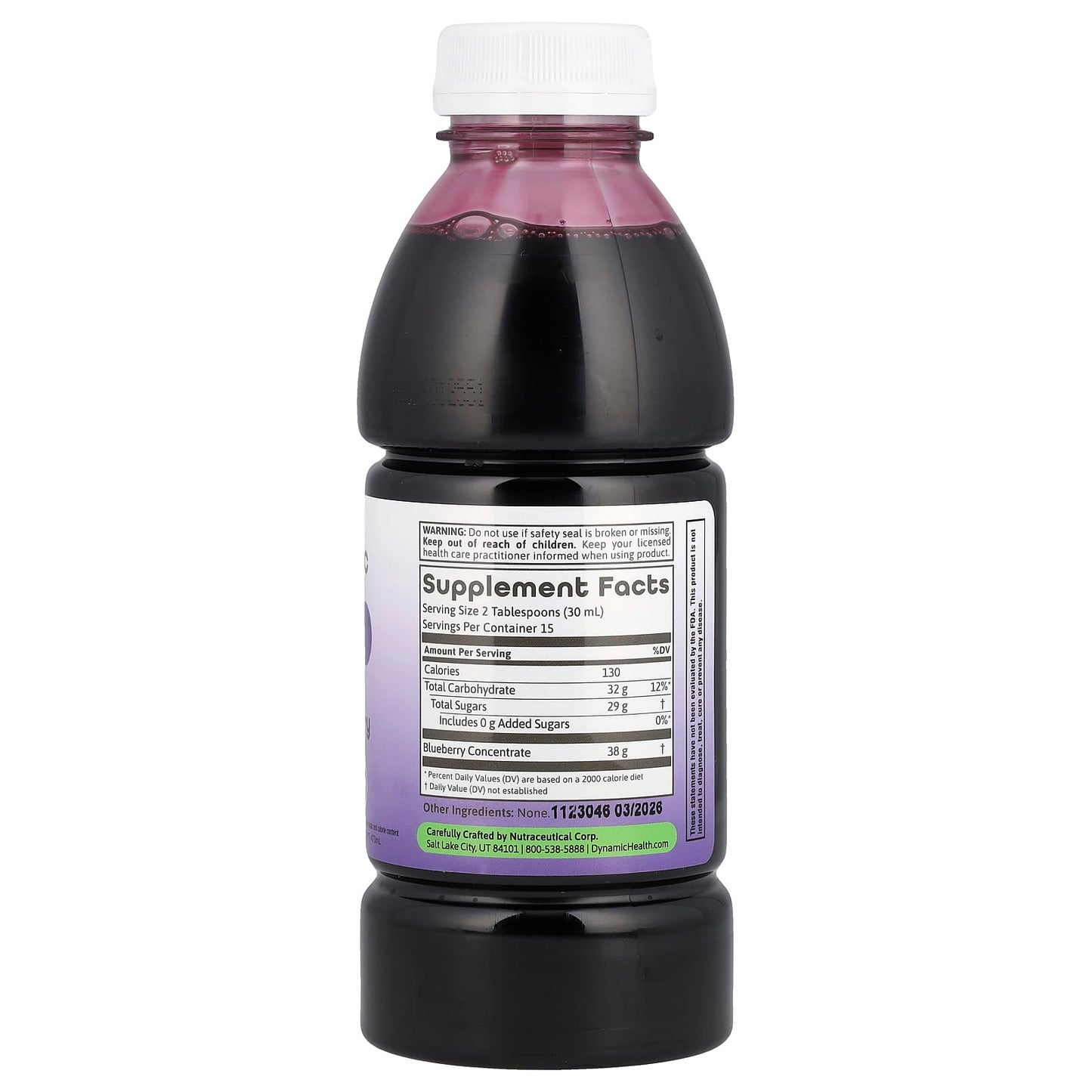 Blueberry Concentrate by Dynamic Health - No Added Sugar, 16 fl oz - Image 2