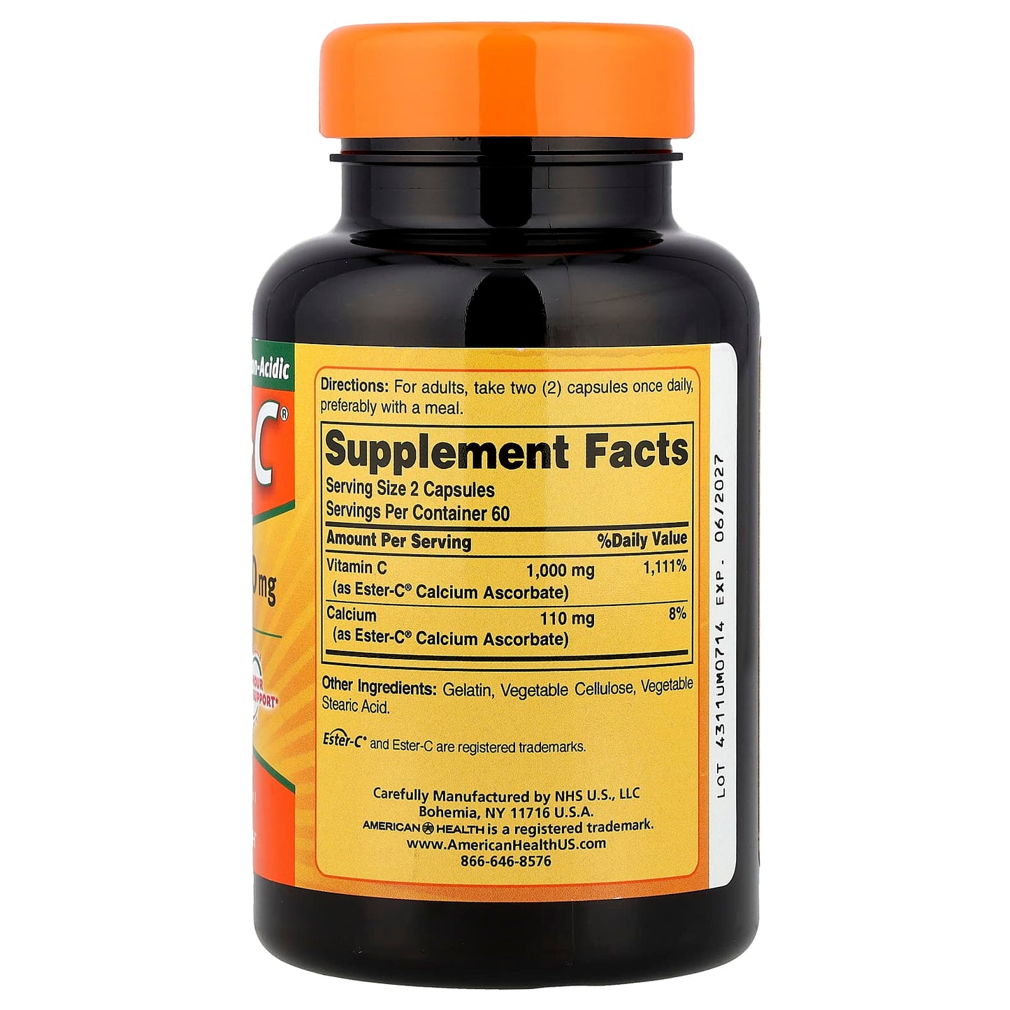 Ester-C, 24-Hour Immune Support with Vitamin C - 120 Capsules - Image 2
