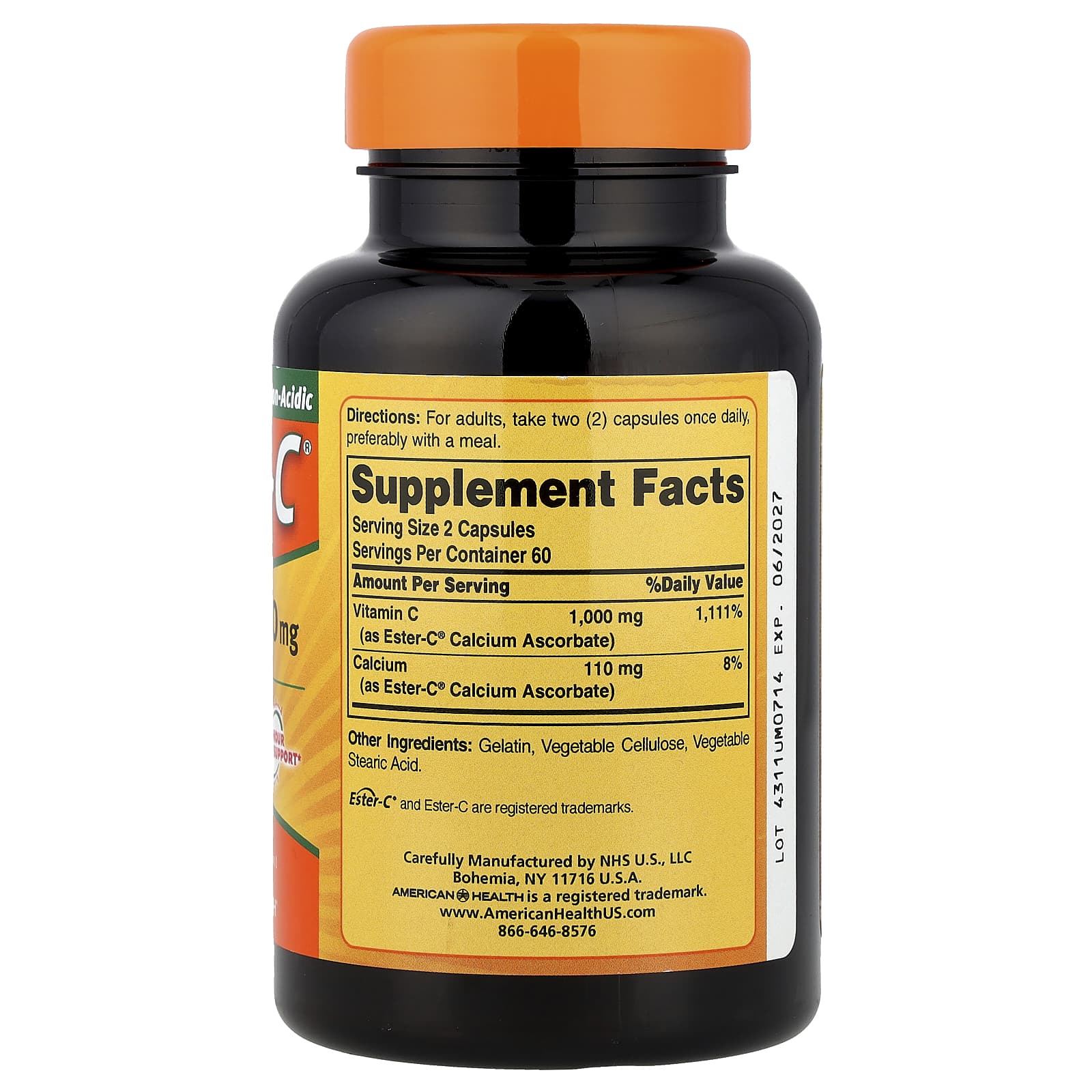 Ester-C, 24-Hour Immune Support with Vitamin C - 120 Capsules - Image 2
