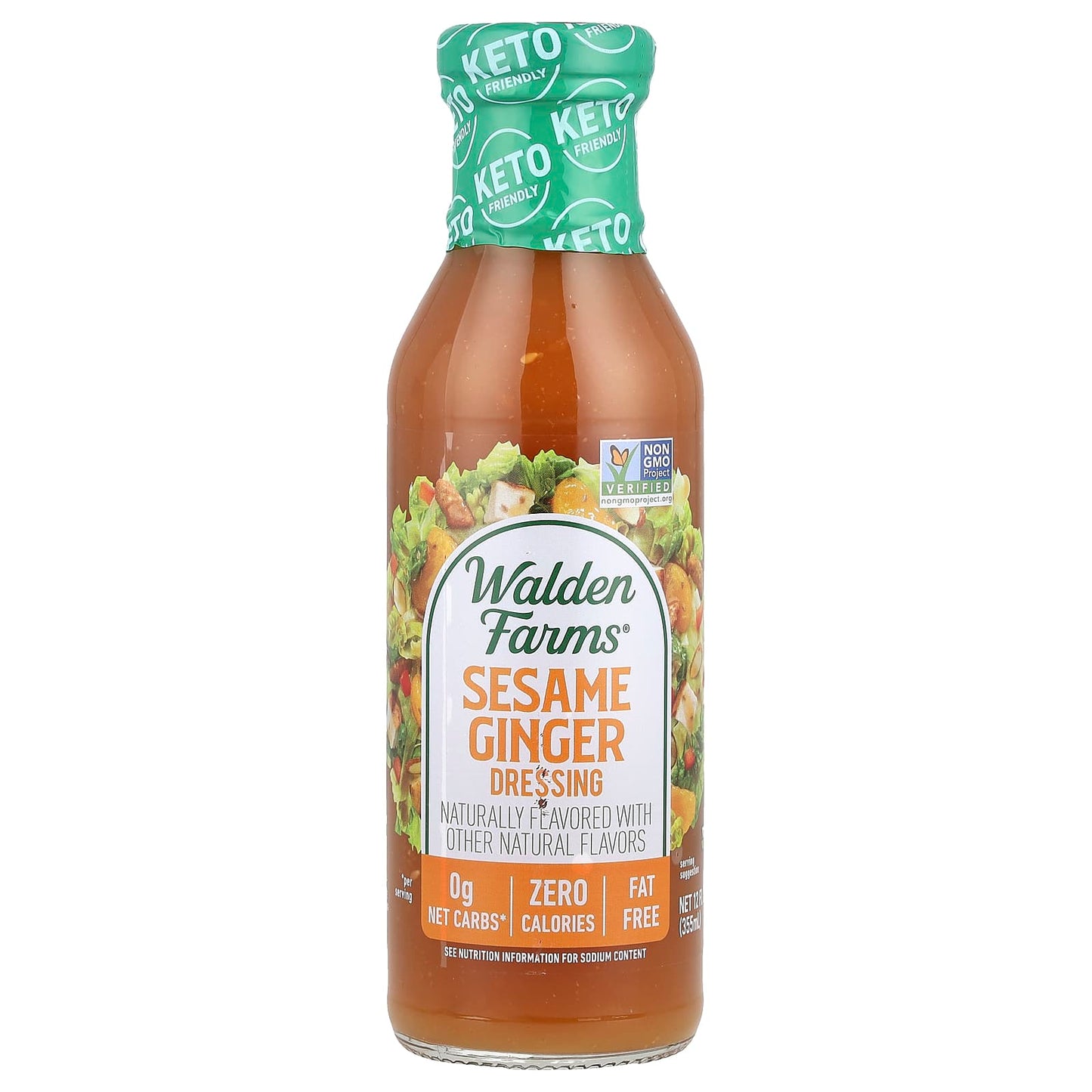 Walden Farms, Sesame Ginger Dressing, 12 fl oz (355 ml) - Image 1