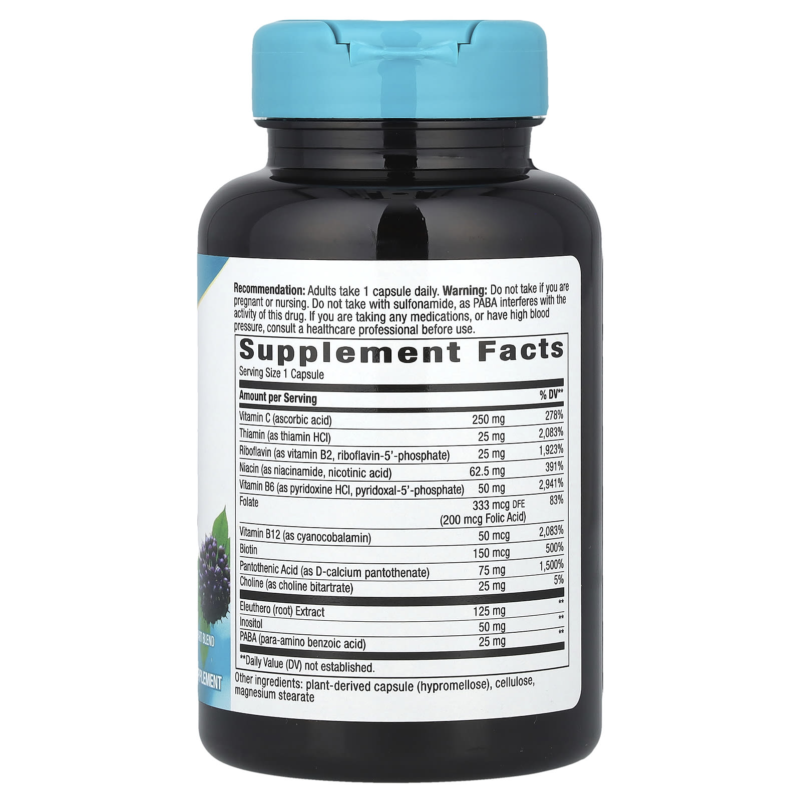 Nature's Way, B-Stress Formula, 100 Vegan Capsules - Image 2