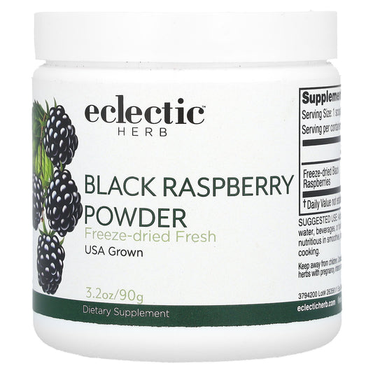 Black Raspberry Powder by Eclectic Herb - Freeze-Dried & Non-GMO - Image 1