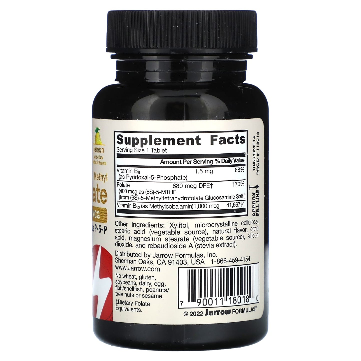 Vegan Methyl B-12 & Folate Plus P-5-P for Energy Metabolism, Gluten Free - Image 2