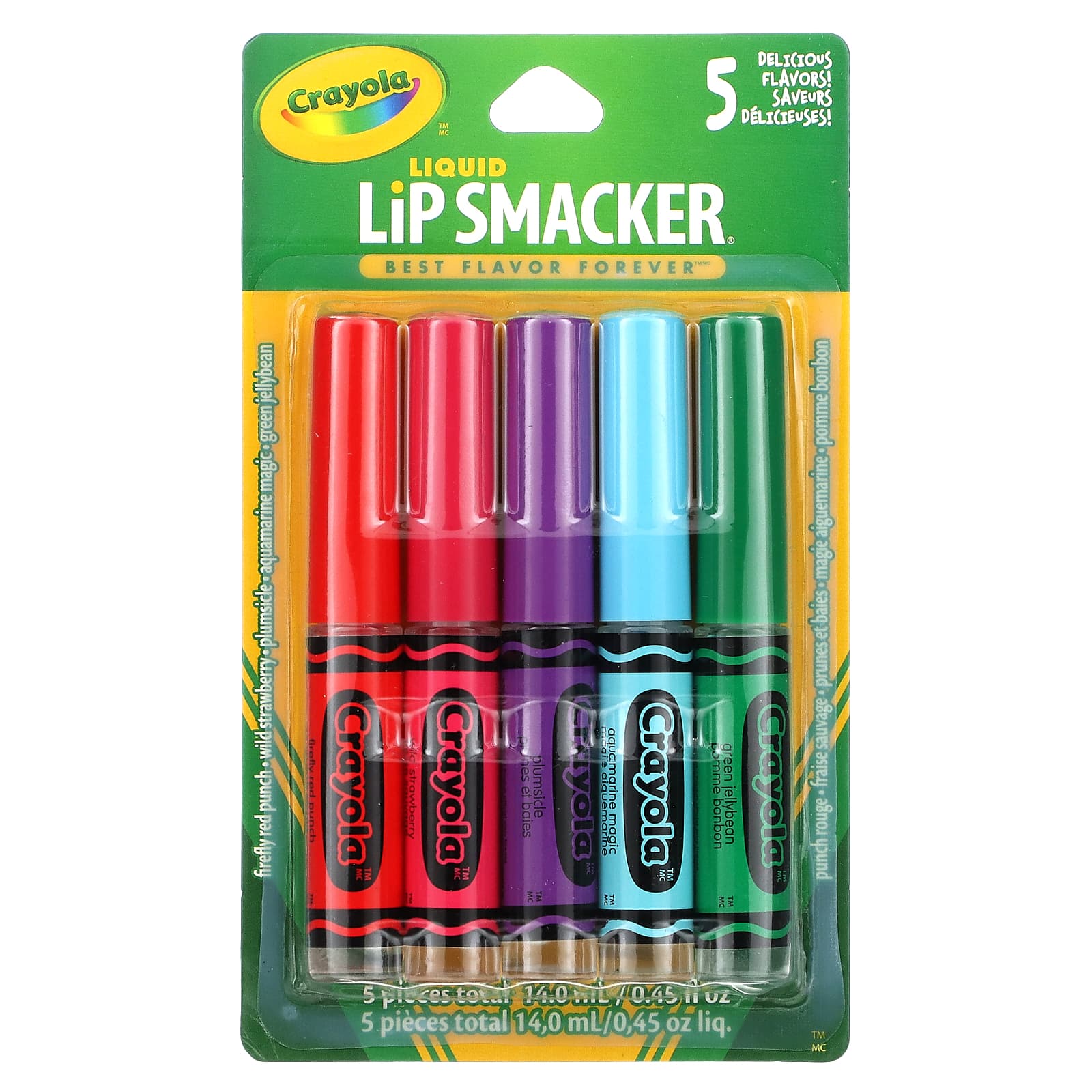 Lip Smacker, Crayola, Liquid Lip Gloss, Variety Pack, 5 Pack, 0.45 fl oz (14 ml) - Image 2