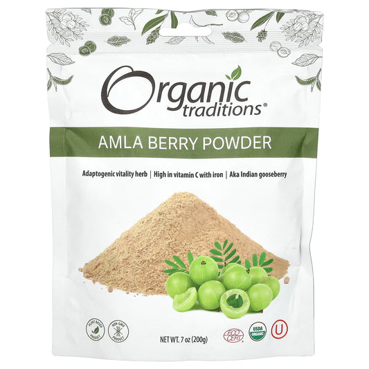 Organic Traditions, Amla Berry Powder, 7 oz (200 g) - Image 1