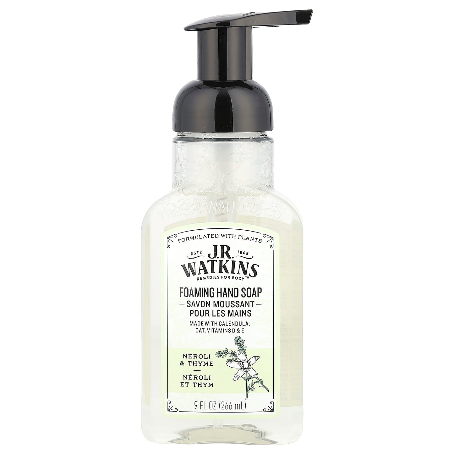 Neroli & Thyme Foaming Hand Soap by J.R. Watkins - 9oz - Image 1