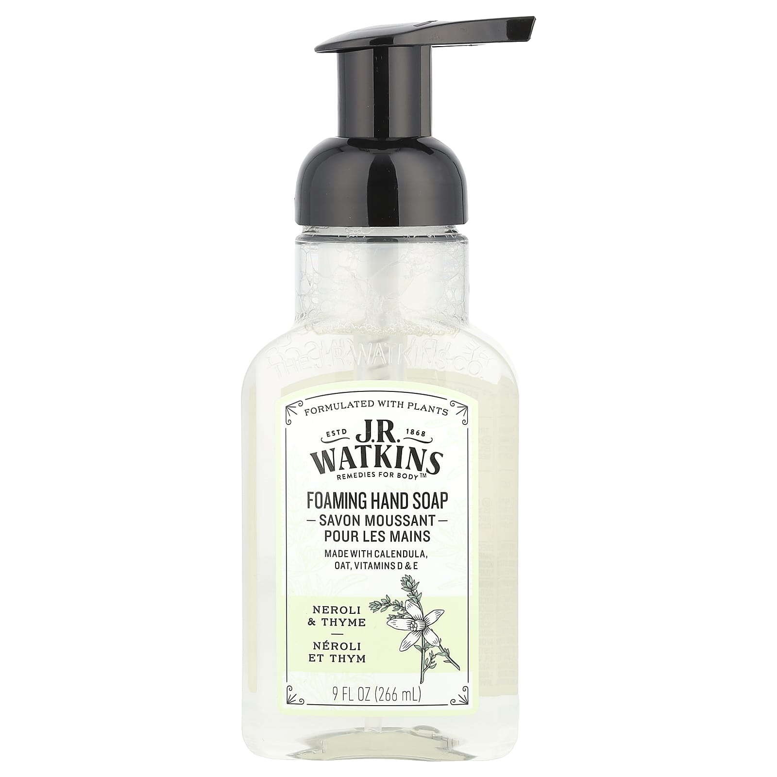Neroli & Thyme Foaming Hand Soap by J.R. Watkins - 9oz - Image 1