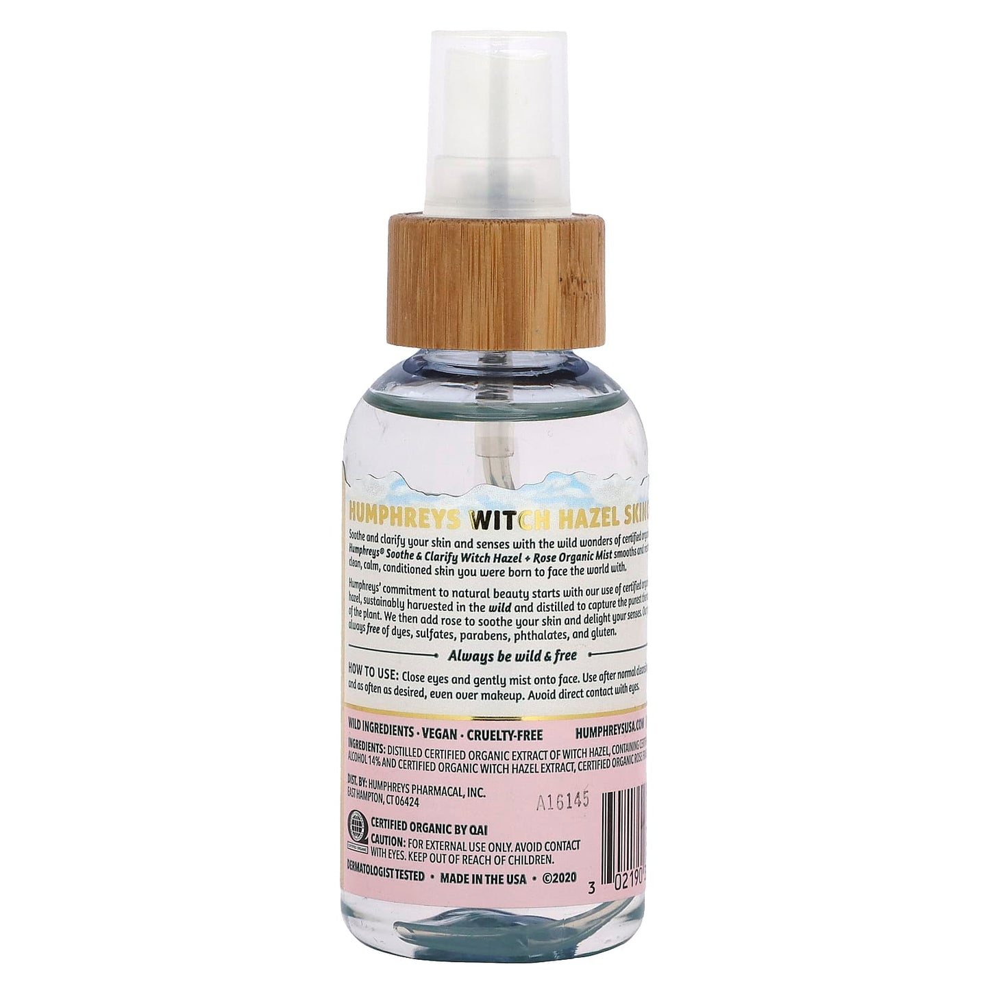 Organic Witch Hazel Skin Soothing Mist with Rose for Glowing Complexion, 3.3 fl oz - Image 2