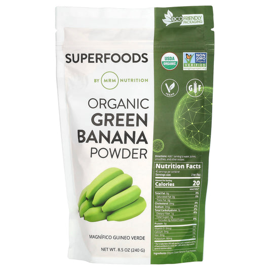 MRM Nutrition, Organic Green Banana Powder, 8.5 oz (240 g) - Image 1