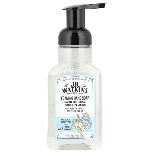 Vegan Ocean Breeze Foaming Hand Soap by J.R. Watkins 9 fl oz - Image 1
