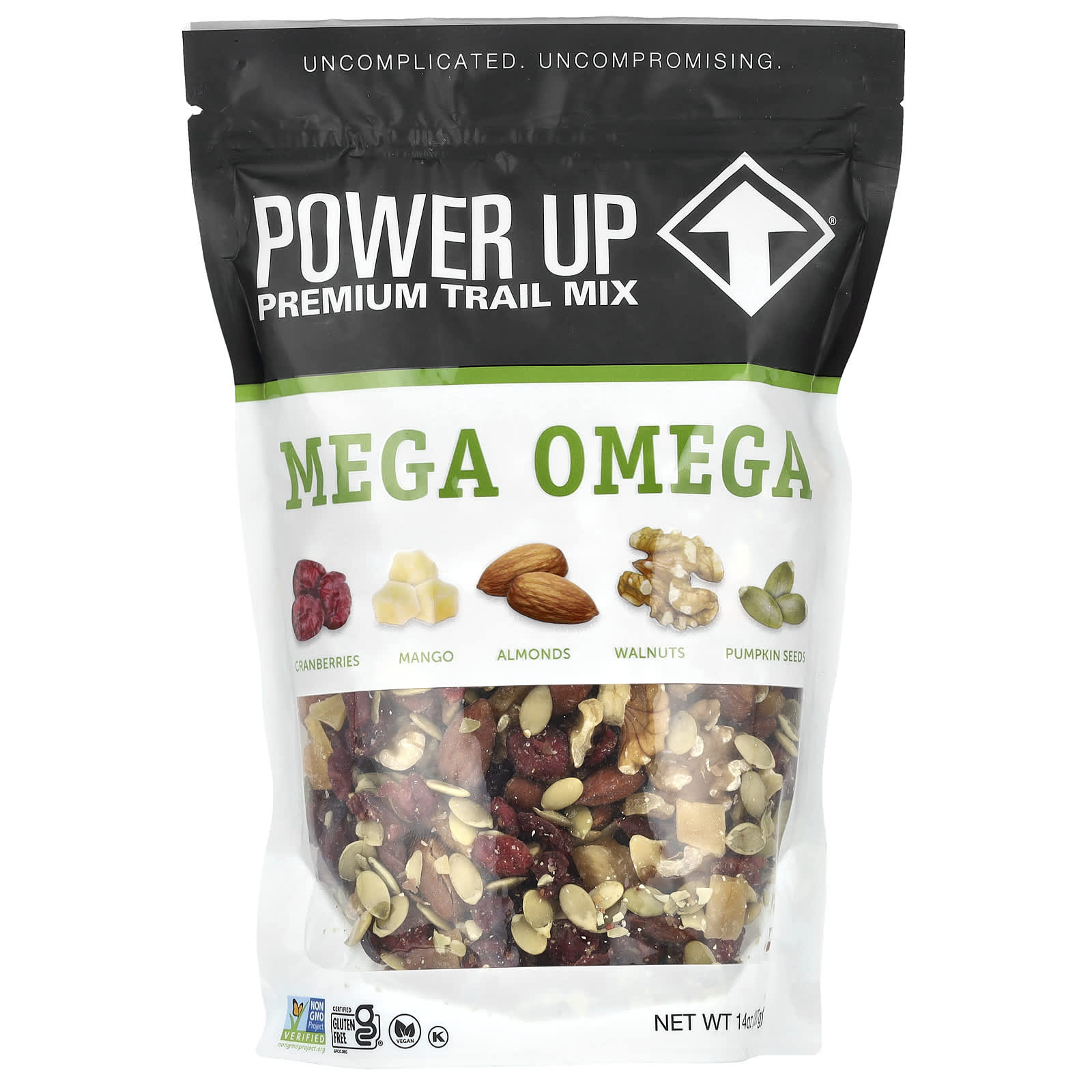 Power Up, Premium Trail Mix, Mega Omega , 14 oz (397 g) - Image 1