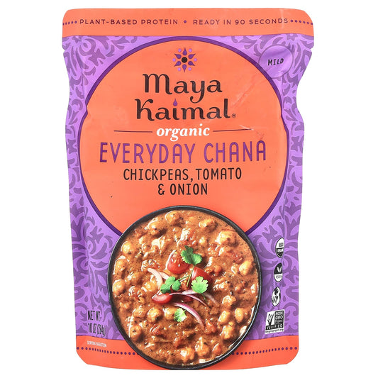 Maya Kaimal, Organic Everyday Chana, Chickpeas, Tomato & Onion, Mild, 10 oz (284 g) - Image 1