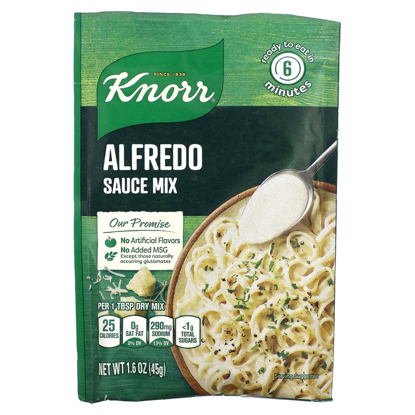 Knorr, Alfredo Sauce Mix, 1.6 oz (45 g) - Image 1