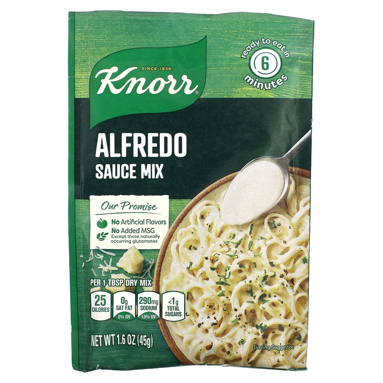 Knorr, Alfredo Sauce Mix, 1.6 oz (45 g) - Image 1