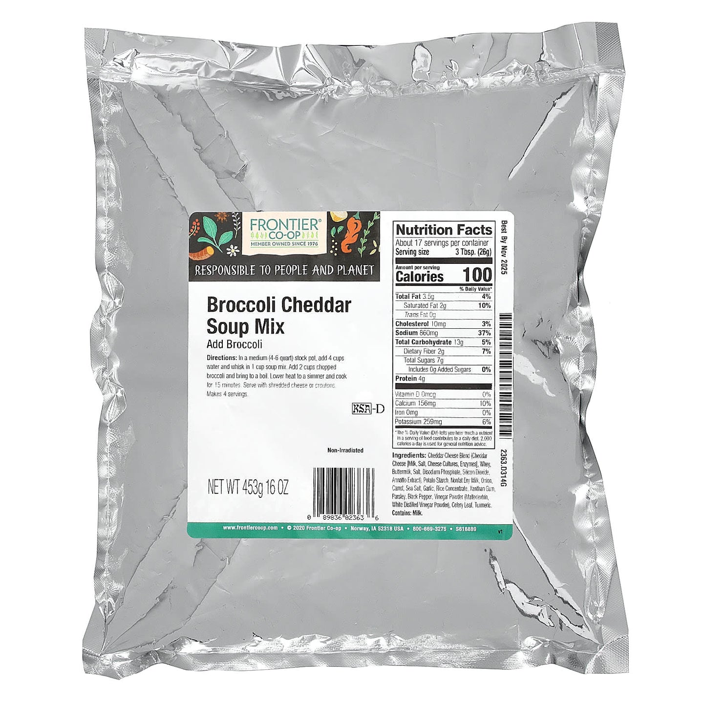 Frontier Co-op Broccoli Cheddar Soup Mix | Delicious & Easy - Image 2