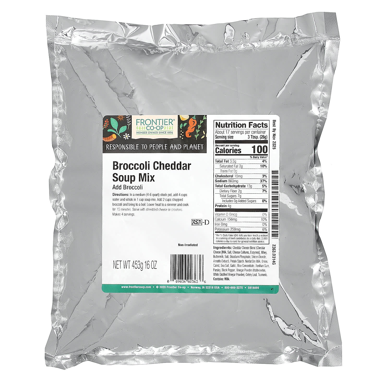 Frontier Co-op Broccoli Cheddar Soup Mix | Delicious & Easy - Image 2