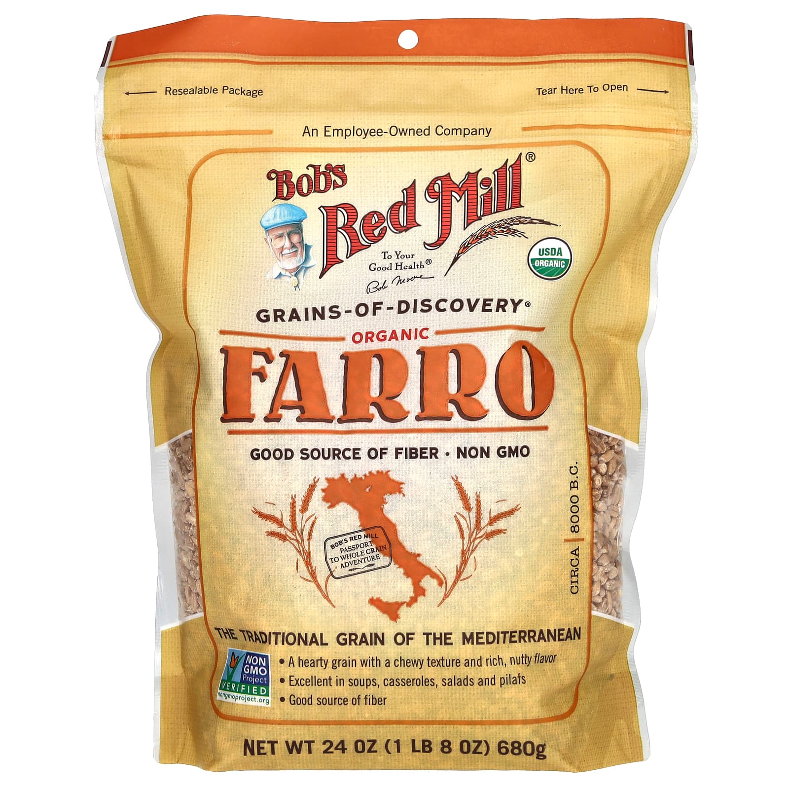Organic Farro by Bob's Red Mill - Wholesome Mediterranean Grain - Image 1
