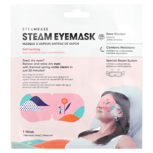 Steambase, Steam Eyemask, Rose Garden, 1 Mask - Image 1