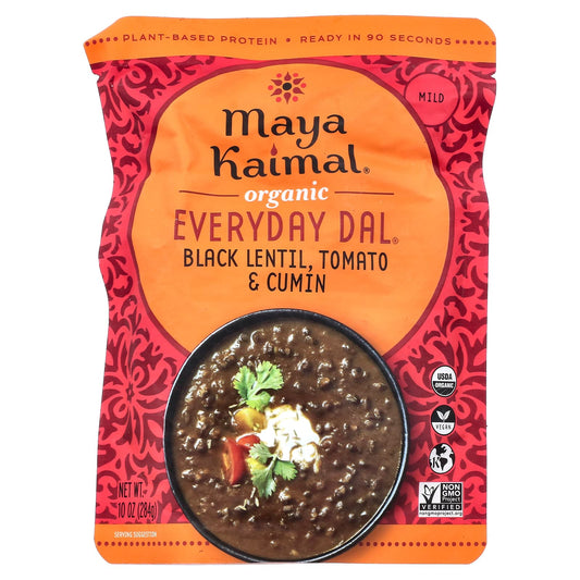 Maya Kaimal, Organic Everyday Dal®, Black Lentil + Tomato + Cumin, Mild, 10 oz (284 g) - Image 1