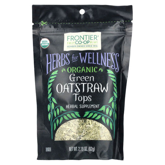 Frontier Co-op USDA Organic Oatstraw Tea, 2.19 oz (62g) - Image 1