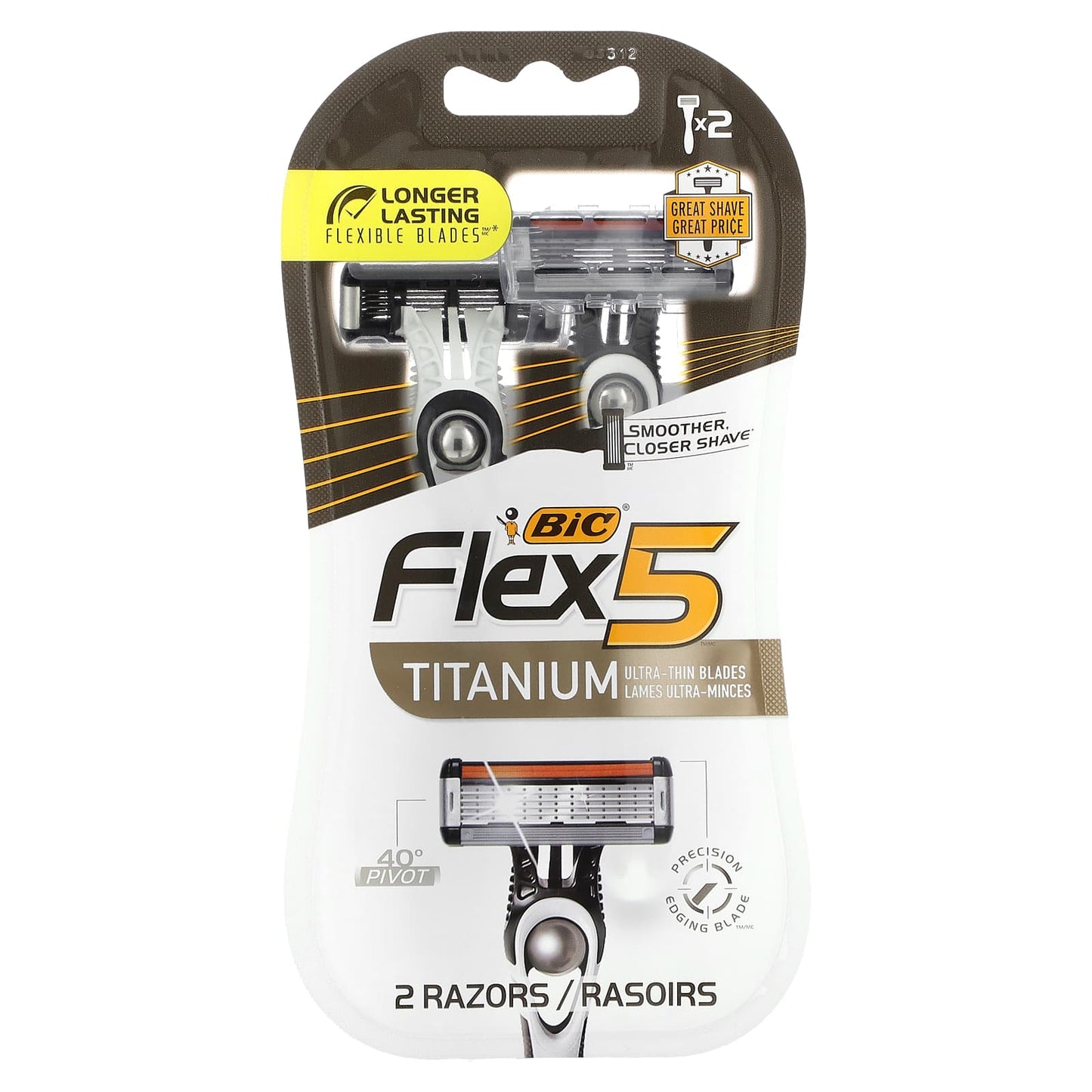 BIC Flex 5 Men's Disposable Razors - Ultra-Close Shave & Comfort - Image 1